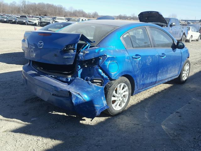 JM1BL1V88C1540280 - 2012 MAZDA 3 I BLUE photo 4