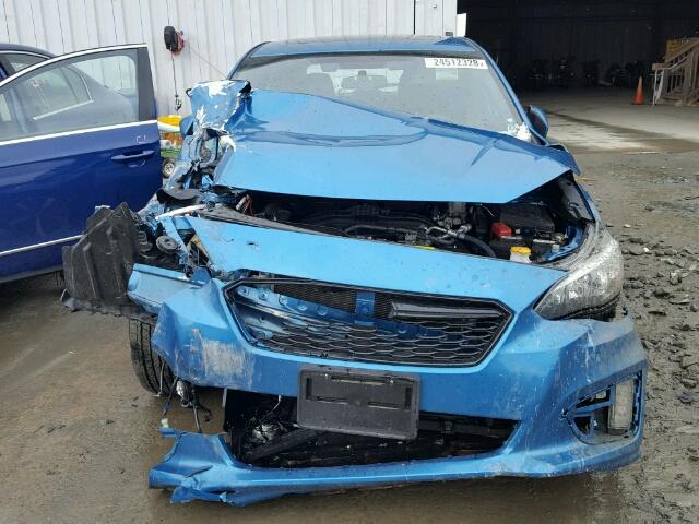 4S3GTAM60H3742838 - 2017 SUBARU IMPREZA SP BLUE photo 9