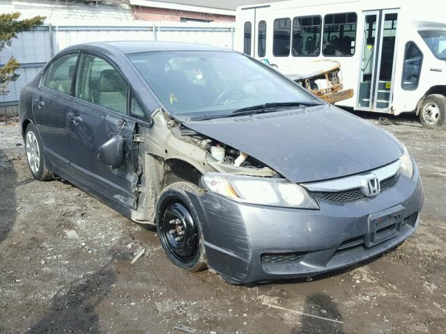 2HGFA16579H313072 - 2009 HONDA CIVIC LX GRAY photo 1