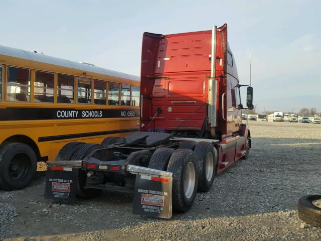 4V4NC9GH56N427302 - 2006 VOLVO VN VNL RED photo 4