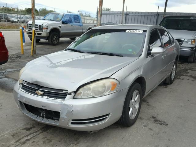 2G1WT55K179130354 - 2007 CHEVROLET IMPALA LT SILVER photo 2