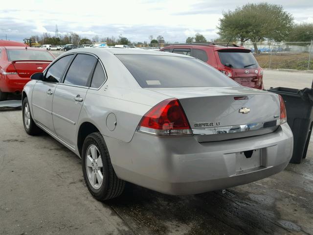 2G1WT55K179130354 - 2007 CHEVROLET IMPALA LT SILVER photo 3