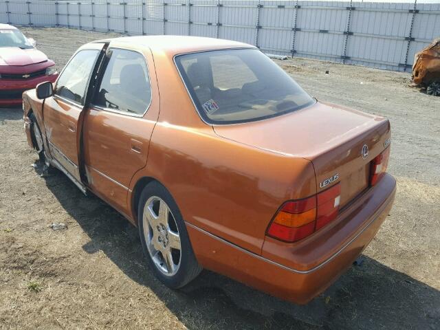 JT8BH28F4W0117724 - 1998 LEXUS LS 400 ORANGE photo 3