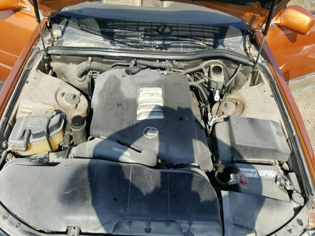 JT8BH28F4W0117724 - 1998 LEXUS LS 400 ORANGE photo 7