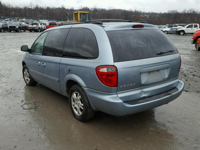 2D4GP44L24R602550 - 2004 DODGE GRAND CARA BLUE photo 3