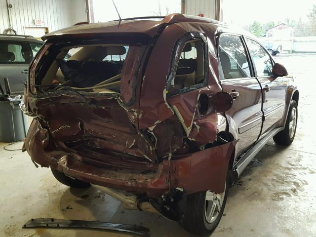 2CNDL73F176111106 - 2007 CHEVROLET EQUINOX LT BURGUNDY photo 4