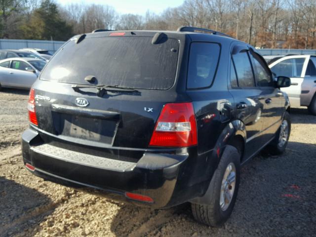 KNDJD735995881936 - 2009 KIA SORENTO LX BLACK photo 4