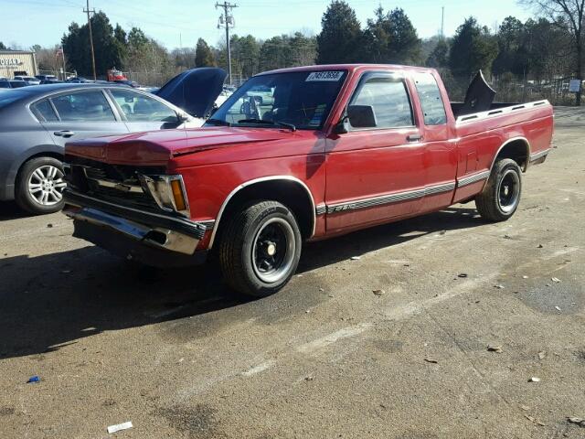 1GCCS19Z3M8152344 - 1991 CHEVROLET S TRUCK S1 RED photo 2