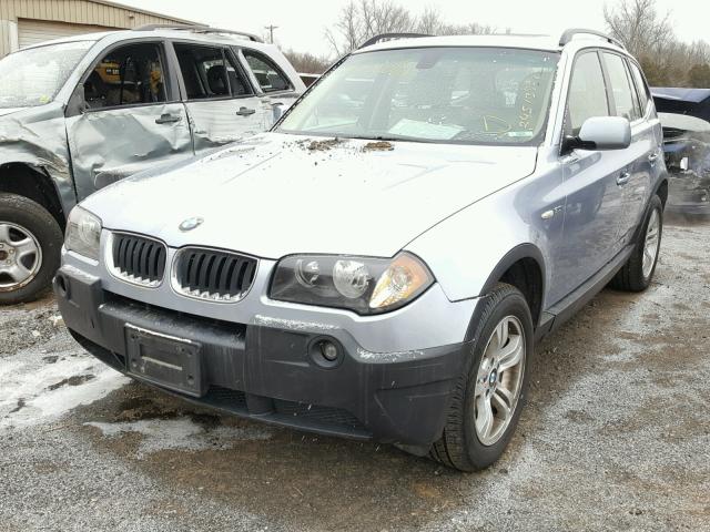 WBXPA93475WD15239 - 2005 BMW X3 3.0I TEAL photo 2