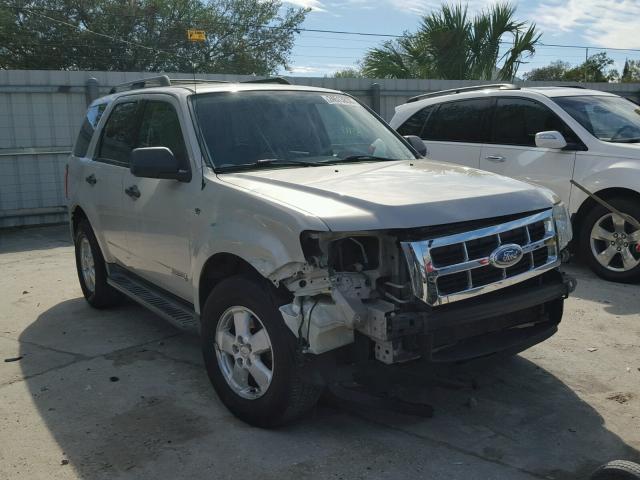 1FMCU93168KB83006 - 2008 FORD ESCAPE XLT TAN photo 1