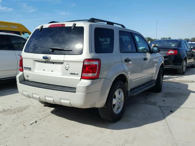 1FMCU93168KB83006 - 2008 FORD ESCAPE XLT TAN photo 4