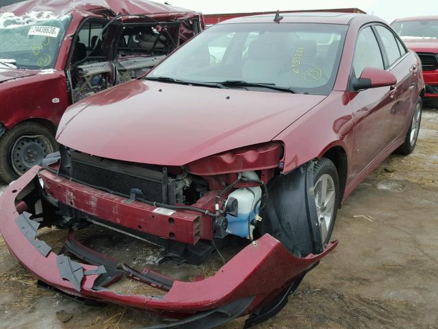 1G2ZK57K894247444 - 2009 PONTIAC G6 GT MAROON photo 2