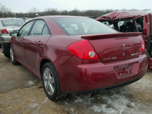 1G2ZK57K894247444 - 2009 PONTIAC G6 GT MAROON photo 3