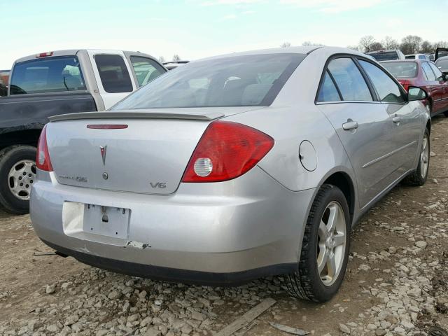 1G2ZG58N374135111 - 2007 PONTIAC G6 BASE SILVER photo 4