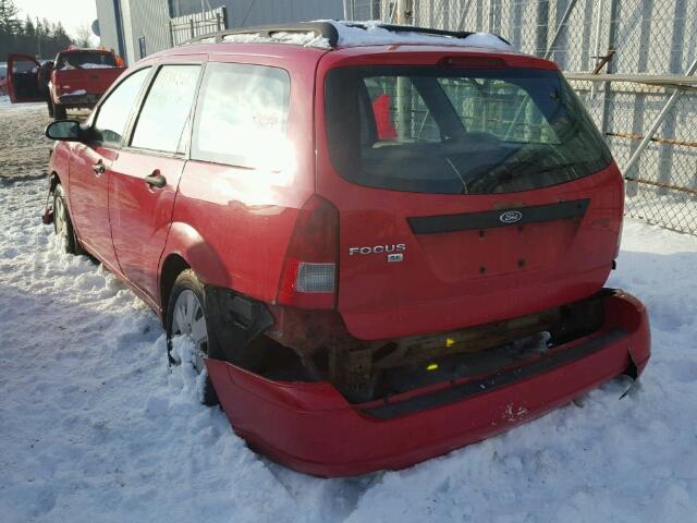 1FAFP36N97W136697 - 2007 FORD FOCUS ZXW RED photo 3