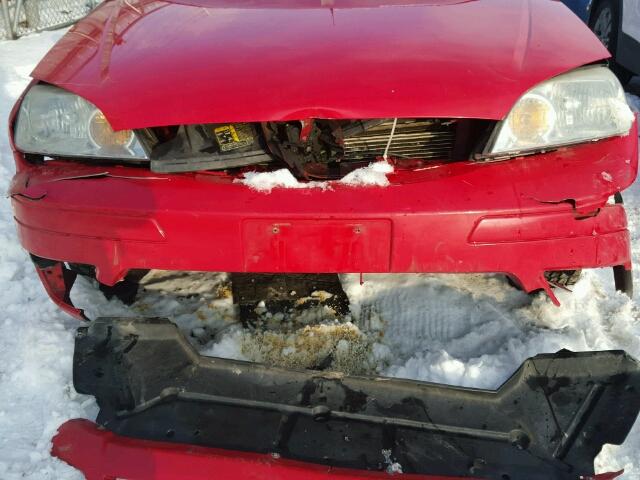 1FAFP36N97W136697 - 2007 FORD FOCUS ZXW RED photo 9