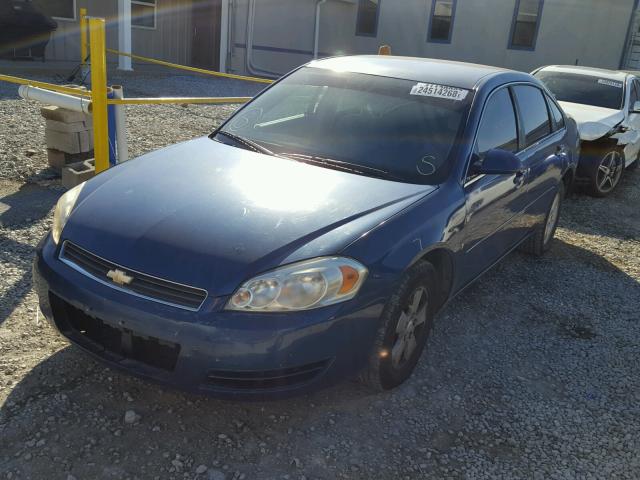 2G1WT58K069219083 - 2006 CHEVROLET IMPALA LT BLUE photo 2