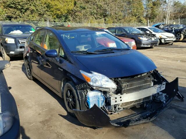 JTDKN3DUXC1545159 - 2012 TOYOTA PRIUS BLUE photo 1