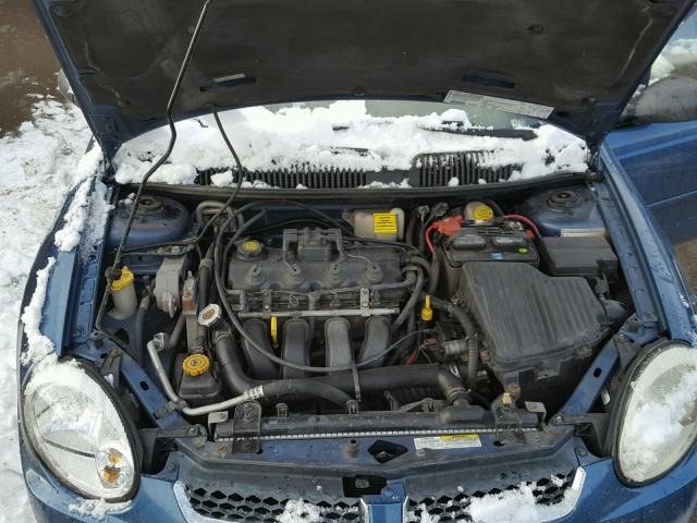 1B3ES26C13D243506 - 2003 DODGE NEON SE BLUE photo 7