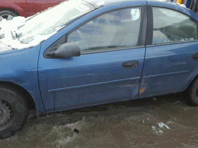 1B3ES26C13D243506 - 2003 DODGE NEON SE BLUE photo 9