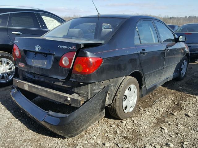 2T1BR32E34C271171 - 2004 TOYOTA COROLLA CE BLACK photo 4