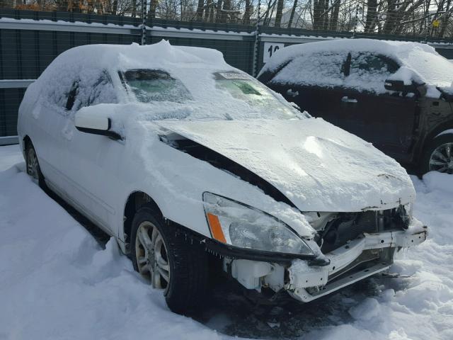 1HGCM56796A121262 - 2006 HONDA ACCORD EX WHITE photo 1