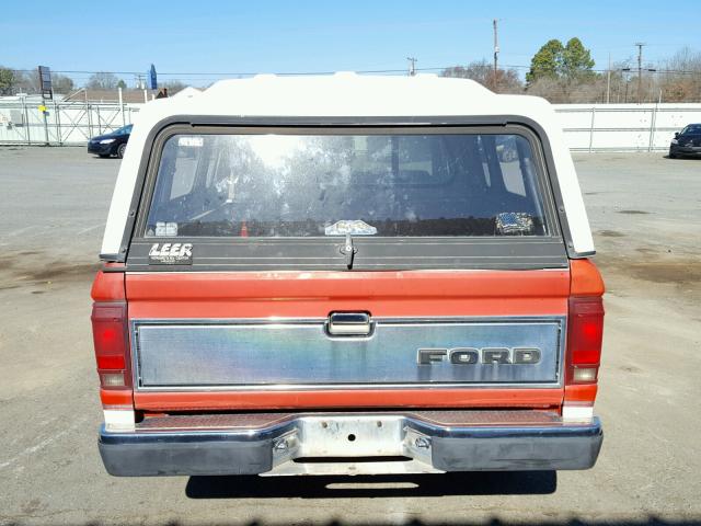 1FTCR14T2HPB46755 - 1987 FORD RANGER SUP RED photo 6