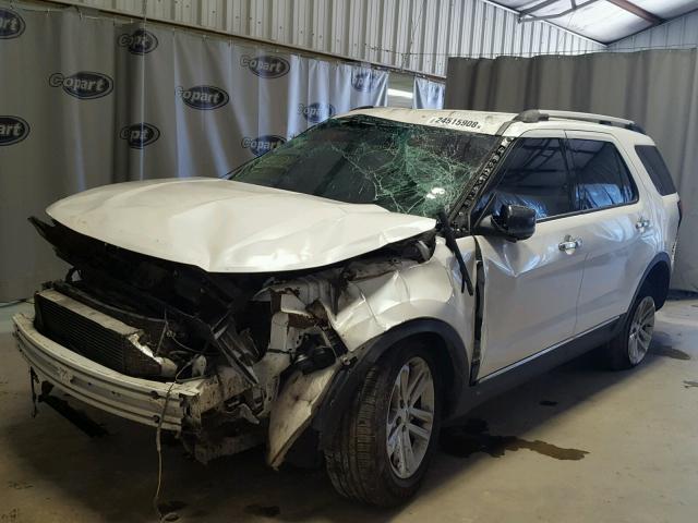 1FMHK7D9XCGA43279 - 2012 FORD EXPLORER X WHITE photo 2