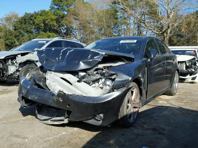 JTHBF5C24B5148402 - 2011 LEXUS IS 250 GRAY photo 2