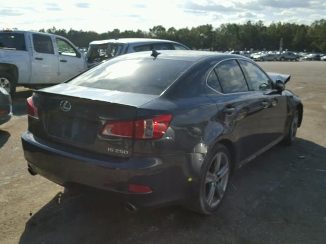 JTHBF5C24B5148402 - 2011 LEXUS IS 250 GRAY photo 4