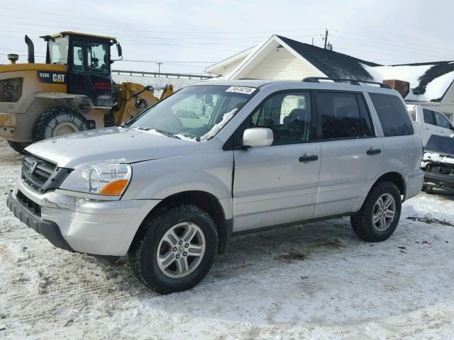 2HKYF18415H512987 - 2005 HONDA PILOT EX SILVER photo 2