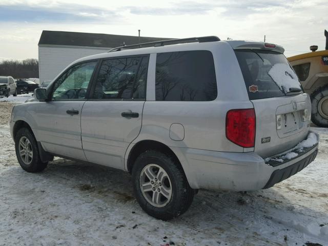 2HKYF18415H512987 - 2005 HONDA PILOT EX SILVER photo 3