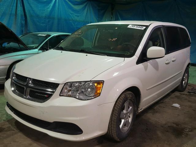 2C4RDGCG9CR275387 - 2012 DODGE GRAND CARA WHITE photo 2