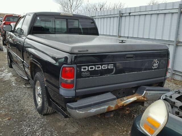 1B7HC13Y5WJ197347 - 1998 DODGE RAM 1500 BLACK photo 3