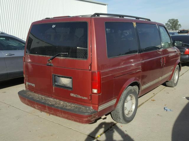 1GKDM19W3SB522393 - 1995 GMC SAFARI XT RED photo 4