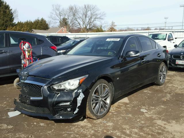 JN1BV7ARXFM402273 - 2015 INFINITI Q50 BASE BLACK photo 2