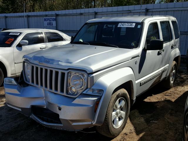 1C4PJMAKXCW142909 - 2012 JEEP LIBERTY SP SILVER photo 2