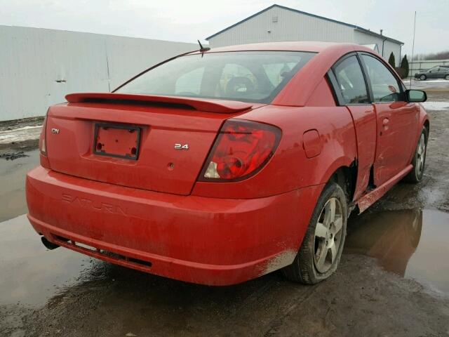 1G8AW15B06Z202239 - 2006 SATURN ION LEVEL RED photo 4