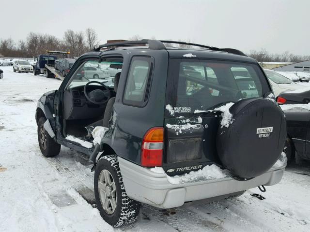 2CNBJ634826911691 - 2002 CHEVROLET TRACKER LT GREEN photo 3