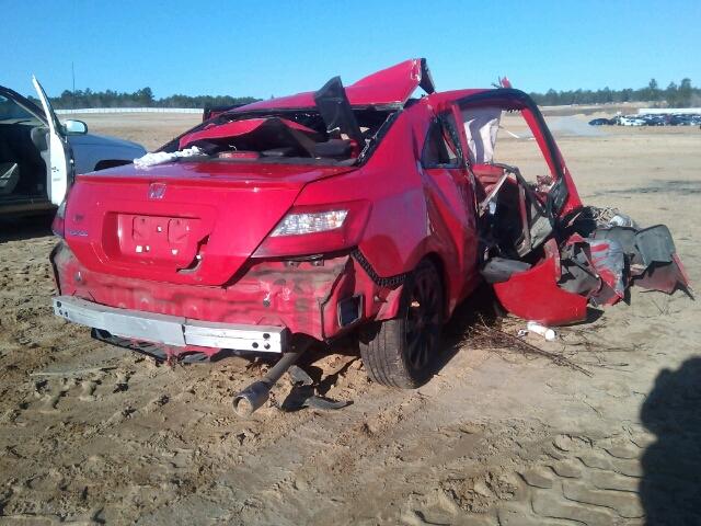 2HGFG12949H526424 - 2009 HONDA CIVIC EXL 红色 照片 4