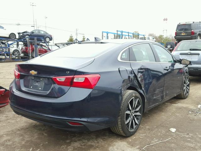 1G1ZE5ST8HF268017 - 2017 CHEVROLET MALIBU LT BLUE photo 4