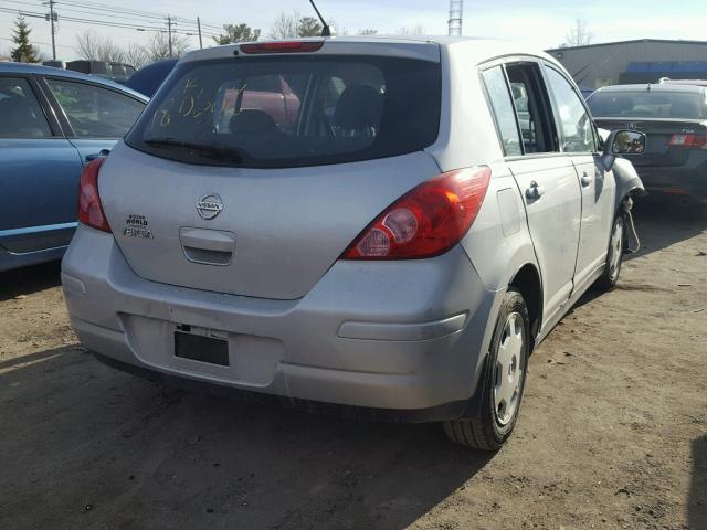 3N1BC13E17L375070 - 2007 NISSAN VERSA S GRAY photo 4