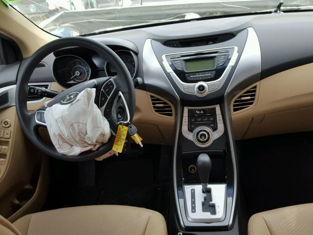 5NPDH4AE6CH114099 - 2012 HYUNDAI ELANTRA GL BROWN photo 9