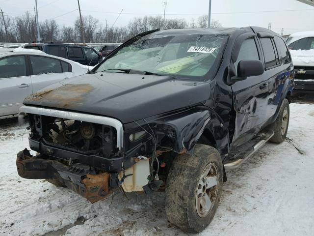 1D4HB38N54F147340 - 2004 DODGE DURANGO ST BLACK photo 2