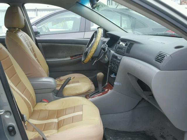 2T1BR32E03C094495 - 2003 TOYOTA COROLLA CE SILVER photo 5