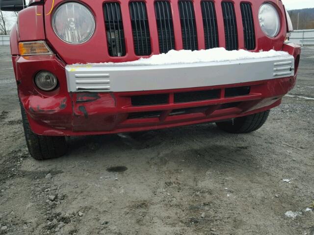 1J8FF48W08D512525 - 2008 JEEP PATRIOT LI RED photo 9