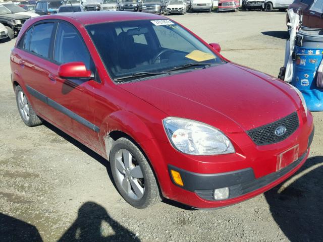 KNADE163886429287 - 2008 KIA RIO 5 SX RED photo 1