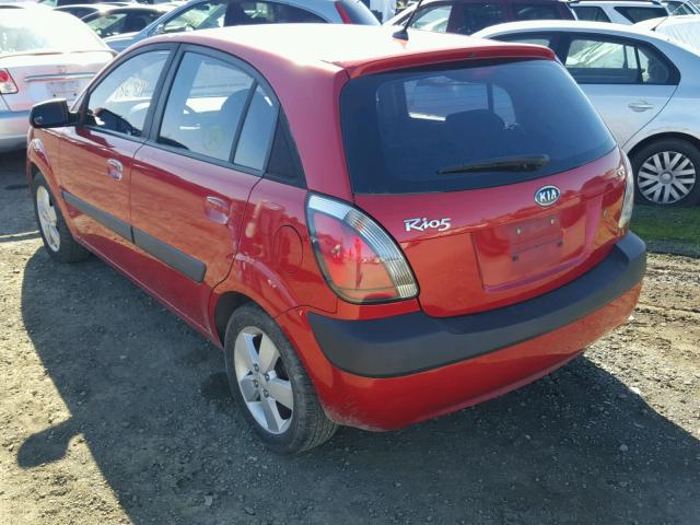 KNADE163886429287 - 2008 KIA RIO 5 SX RED photo 3