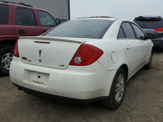 1G2ZG528854165690 - 2005 PONTIAC G6 WHITE photo 4