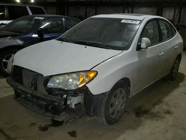 KMHDU46D87U134373 - 2007 HYUNDAI ELANTRA GL WHITE photo 2